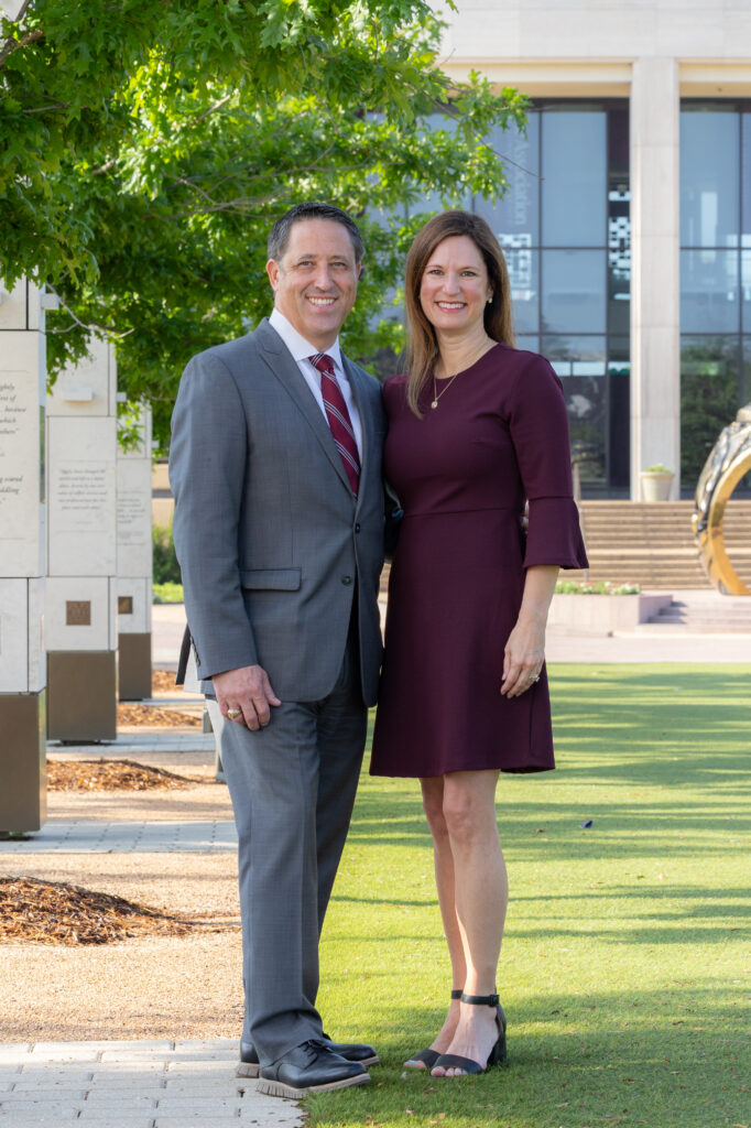 Chancellor Glenn Hegar and Dara Hegar photo